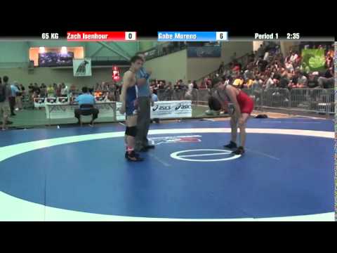 Men`s Freestyle 65 KG Zach Isenhour vs. Gabe Moreno