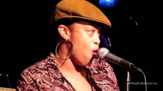 Angela Grovey singing 'But The World Goes 'round'