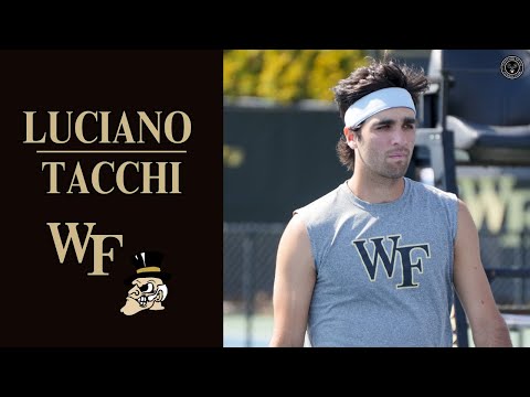 The Argentinian Ace, Luciano Tacchi 🇦🇷🎩 Wake Forest University Men's Tennis Team