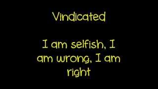 Dashboard Confessional Vindicated Lyrics