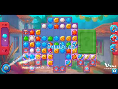 Fishdom. 4625 hard level no boosters and diamonds. 15 moves