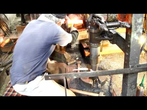 Tanaka Black smith in Miki Forging Japanese chef knife
