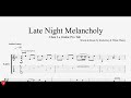 Late Night Melancholy with Guitar FREE TABs Tutorial
