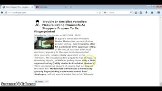 "VENEZUELA GROCERY SHOPPERS PREPARE TO BE FINGERPRINTED"