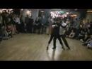  Osvaldo Zotto  and  Lorena Ermocida  are  dancing  to  the  tango  "  Indio Manso  "