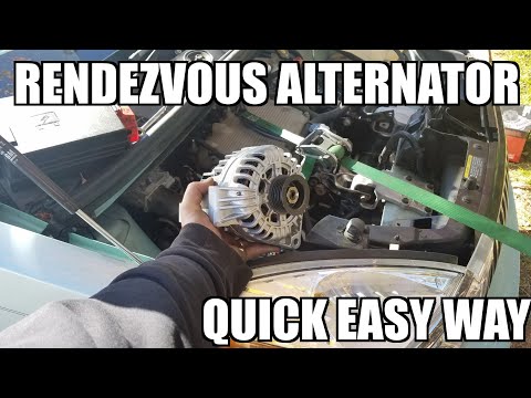 Alternator replacement for Buick Rendezvous "How to"