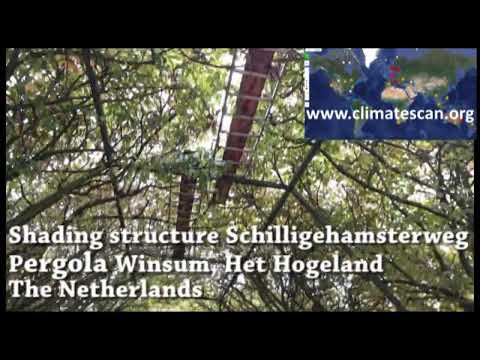 Shading structure pergola Schilligehamsterweg Winsum Municipality Het Hogeland The Netherlands