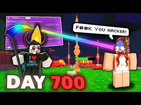 Using HACKS to TROLL TOXIC PLAYER in 99 Nights in the Forest!