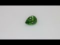 Green Tourmaline, drop cut, 1.62 ct Video 1