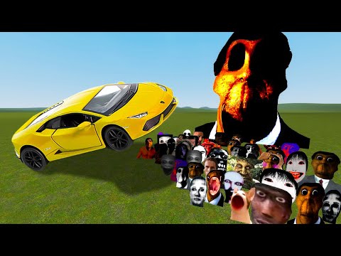 Obunga Family Nicos Vs Cars in Garry's Mod!!! [Nexbots]