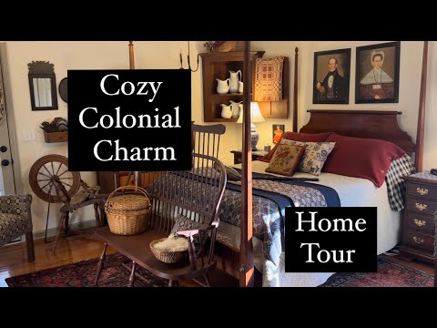 Cozy Colonial Charm ~ Beautiful Home Tour Full of Antiques!