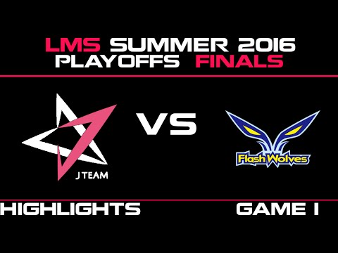JT vs FW Game 1 Highlights 2016 LMS Summer Playoffs Finals J Team vs Flash Wolves