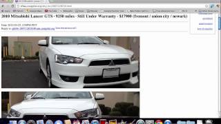 Craigslist SF Bay Area Used Cars - Tutorial Video with Search Details