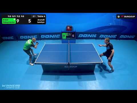 12:50 Artem Maksymenko - Anatolii Levshyn 10.09.2023 TT Euro.Cup Ukraine  Star.  TABLE 4