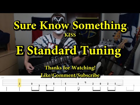 Sure Know Something - KISS (Bass Cover with Tabs)