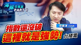 先不要頭暈! 指數的關鍵點沒破就是強勢 #2330台積電 #2308台達電 #2382廣達 (圖)