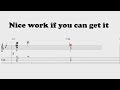 Nice work if you can get it - Jazz guitar standard - Guitar tabs | PDF download
