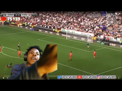 iShowSpeed Reacts To His Goal in Sidemen Match..