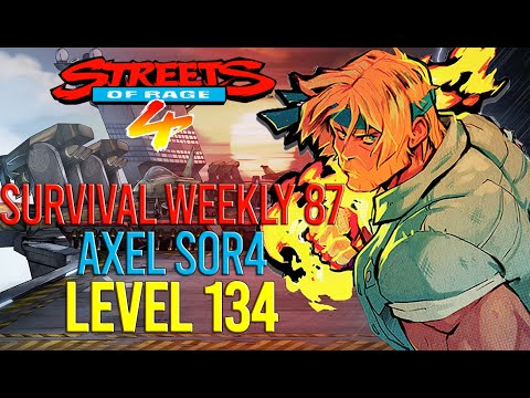 Streets Of Rage 4 - Axel SOR4 Survival Weekly 87 (Level 134)