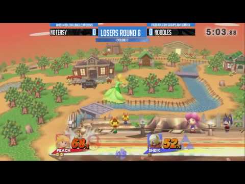 NotEasy (Peach) vs Noodles (Sheik) - Smash 4 Singles