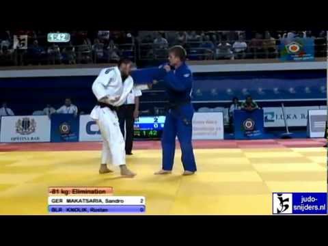 Judo 2012 European Championships Cadets Bar: Makatsaria (GER) - Knolik (BLR) [-81kg]