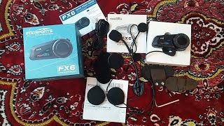 Fodsport FX6 1000m Universal Intercom Bluetooth 6 Rides, Unboxing
