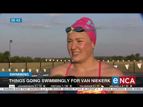 Things going swimmingly well for Lara van Niekerk