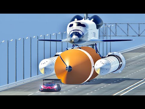 Bugatti Bolide GTR vs NASA Space Shuttle - Drag Race 20 KM