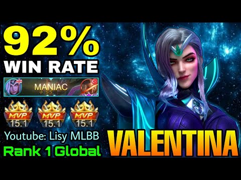 92% Win Rate Valentina is Overpowerd! - Top 1 Global Valentina by Youtube: Lisy MLBB - MLBB