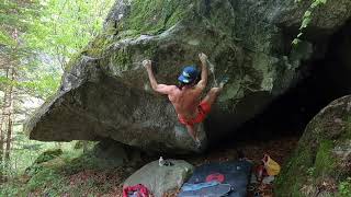 Video thumbnail: Problem B (Boulder 5, Sega lombarda), 7b. Val Masino