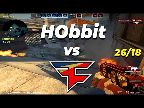 CSGO POV Cloud9 HObbit (26/18) vs FaZe (overpass) @ ESL Pro League Season 17 - Grand final