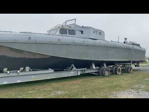 80 Foot PT BOAT - PT8 - Antique Patrol Torpedo Boat for sale $150,000.. PRICE REDUCED