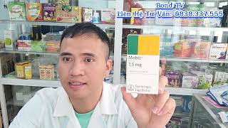 Công dụng Và Cách Dùng Thuốc Mobic 7.5mg - Meloxicam 7,5mg