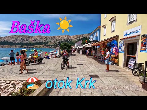 Baška ☀️ otok Krk 🏖️ 2025 🇭🇷 Croatia