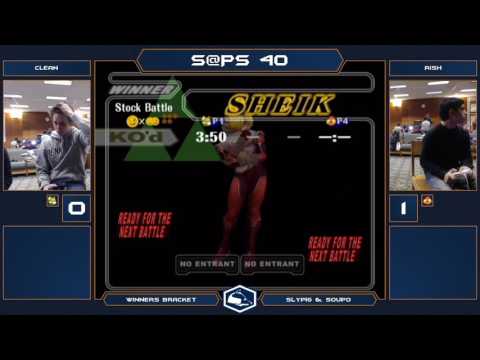 S@PS 40 Melee Singles - Clean (Fox) VS Rish (Sheik) - Winners Bracket