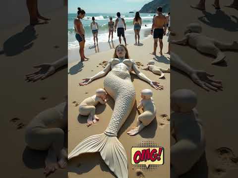 A Baby Mermaid’s Heartwarming Reunion 🧜‍♀️| A Tale of Love and Rescue #mermaid #sea #shorts #cartoon