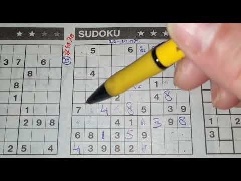 (#4079) Friday Three Stars Sudoku puzzle. Bonus Extra edition. 02-04-2022 Extra part 1 of 3