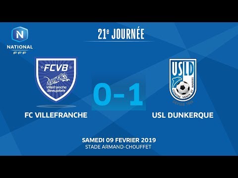 J21 : FC Villefranche B. - USL Dunkerque (0-1), le résumé I National FFF 2018-2019