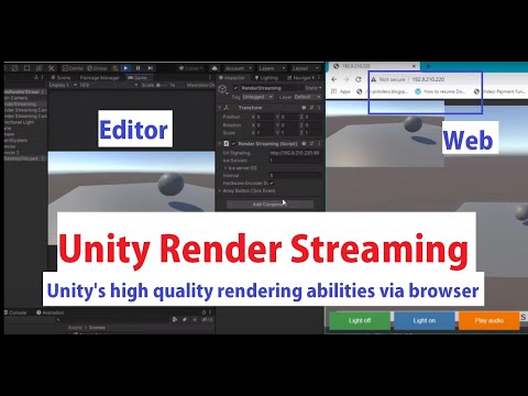 Unity Render Streaming Basic Demo - Render Streaming Basic Tutorial