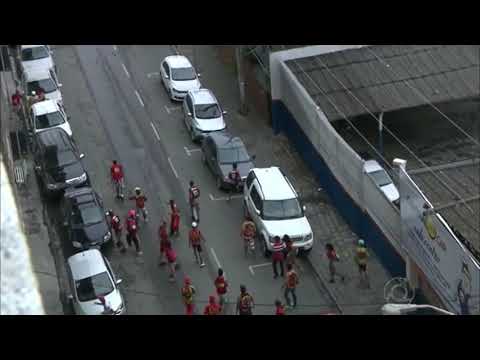 Torcida do Campinense causa confusão em Caruaru - Central 1x1 Campinense (Série D 2014)