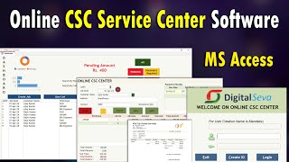 Download the video "MS Access : How to create own Online CSC Center software | Complete Software Walkthrough"