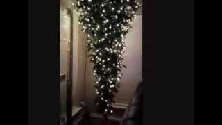 Upside Down Christmas tree installation 2013