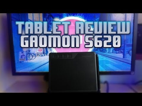 Graphic tablet GAOMON S620 - BASIC REVIEW [ENG SUBS]