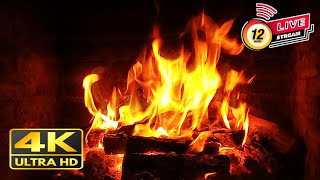 🔥 Beautiful Fireplace 4K | Relaxing Fireplace Burning with Crackling Fire Sounds