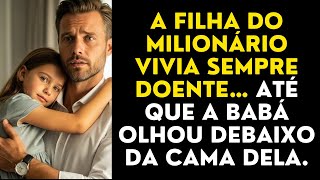 A filha do milionário vivia sempre doente… até que a babá olhou debaixo da cama dela.
