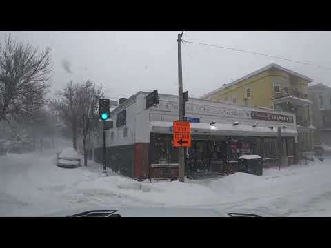 Boston Snow Storm | Nor'easter | Snow Drive | 01/29/2022