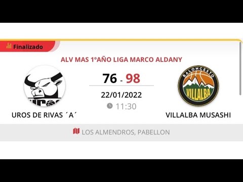 Alevín masc 11 UROS BASKET RIVAS - VILLALBA MUSASHI