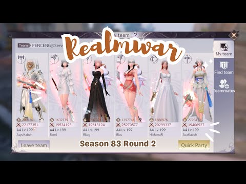 REALM WAR Season 83 Round 2 Perfect World Mobile VNG