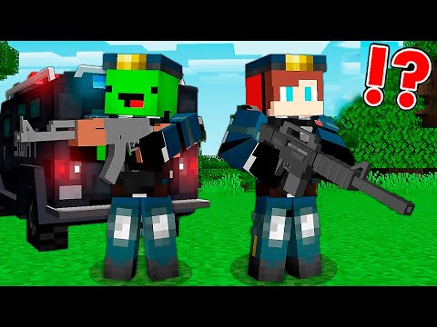 Becoming Police Officers in Minecraft Challenge