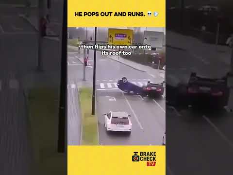 Speeding Driver Jumps the Median… and IMMEDIATELY Regrets It 😳 #strangerthings5 #scary